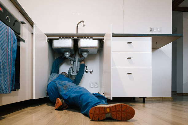 Professional Plumbing technician working in Almont, MI